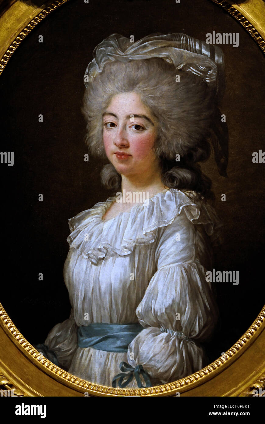 Porträt von Marie Joséphine von Savoyen (1753-1810), Gräfin von Provence 1782 Marie Louise Élisabeth Vigée Le Brun 1755 –1842 Paris Französisch Frankreich (Musée Hôtel Bertrand Châteaurou) Stockfoto