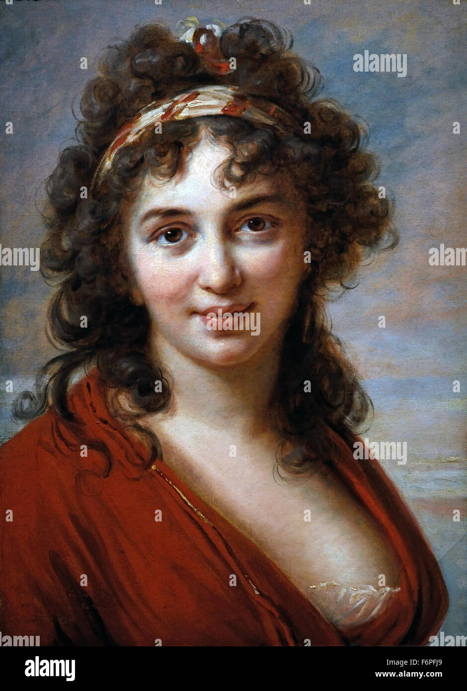 Porträt der Isabella Teotochi Albrizzi 1792 Marie Élisabeth Louise Vigée Le Brun 1755 –1842 Paris Französisch Frankreich (Rokoko klassizistischen Maler) Stockfoto