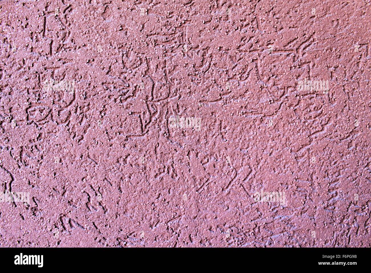 Nahaufnahme von Violet Wand Hintergrund Stockfoto