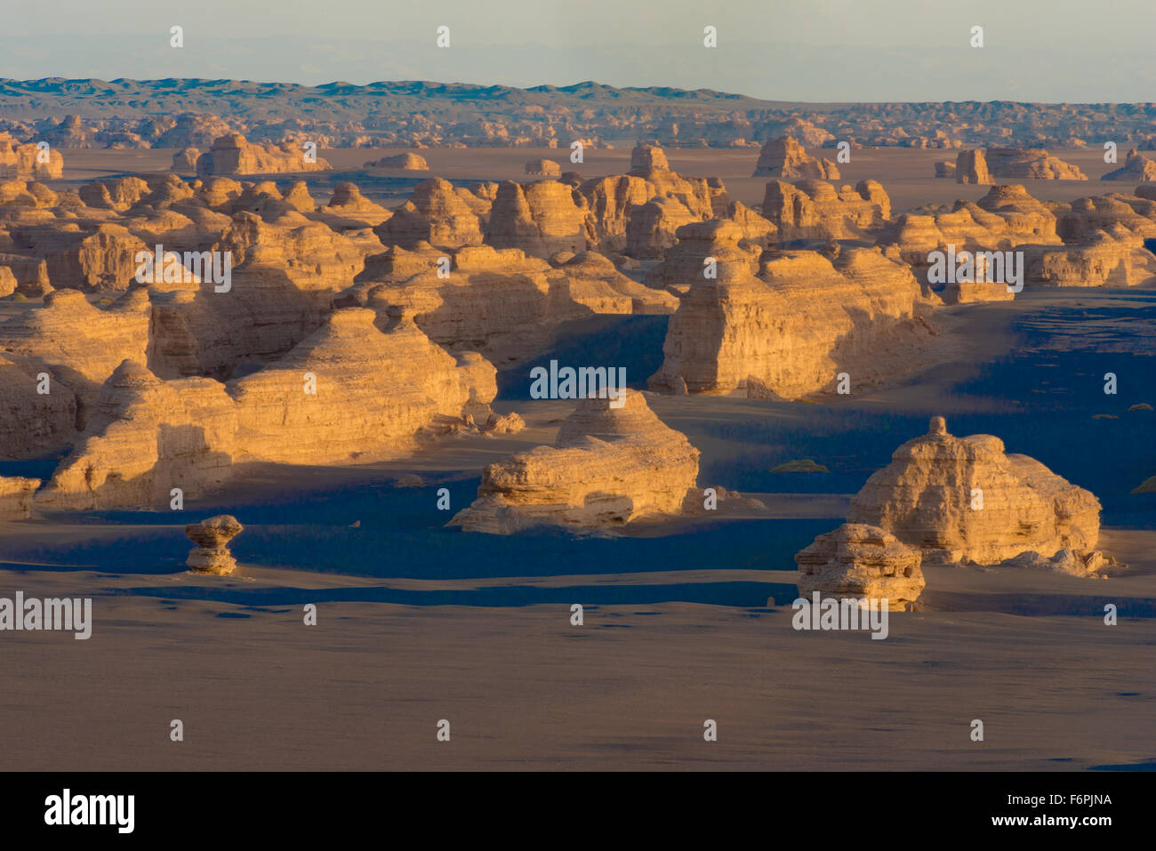 Dunhunag Yardang nationaler Geopark, China Wüste Gobi, große Seidenstraße Stockfoto