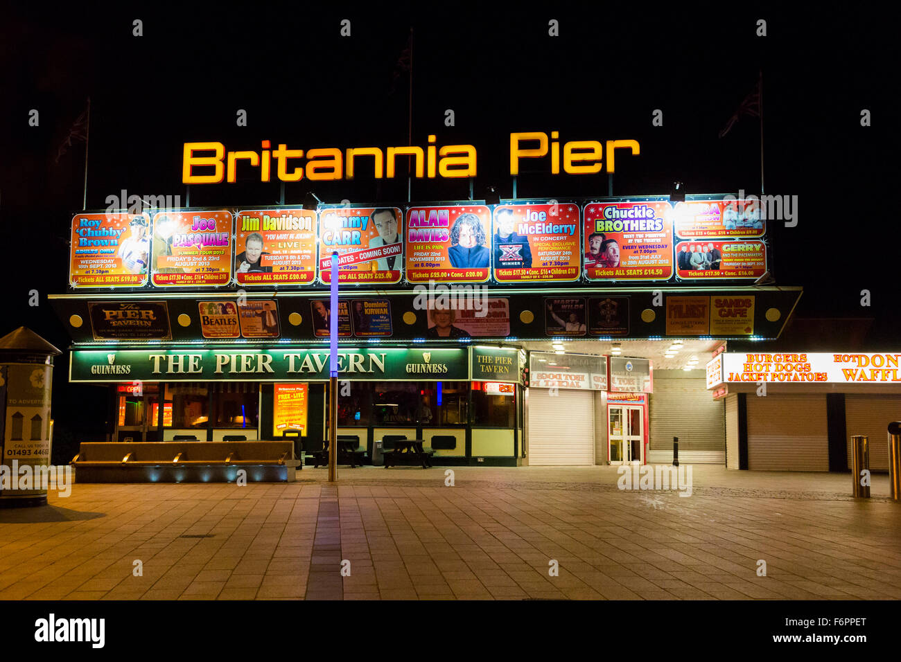 Britannia Pier in Great Yarmouth Stockfoto