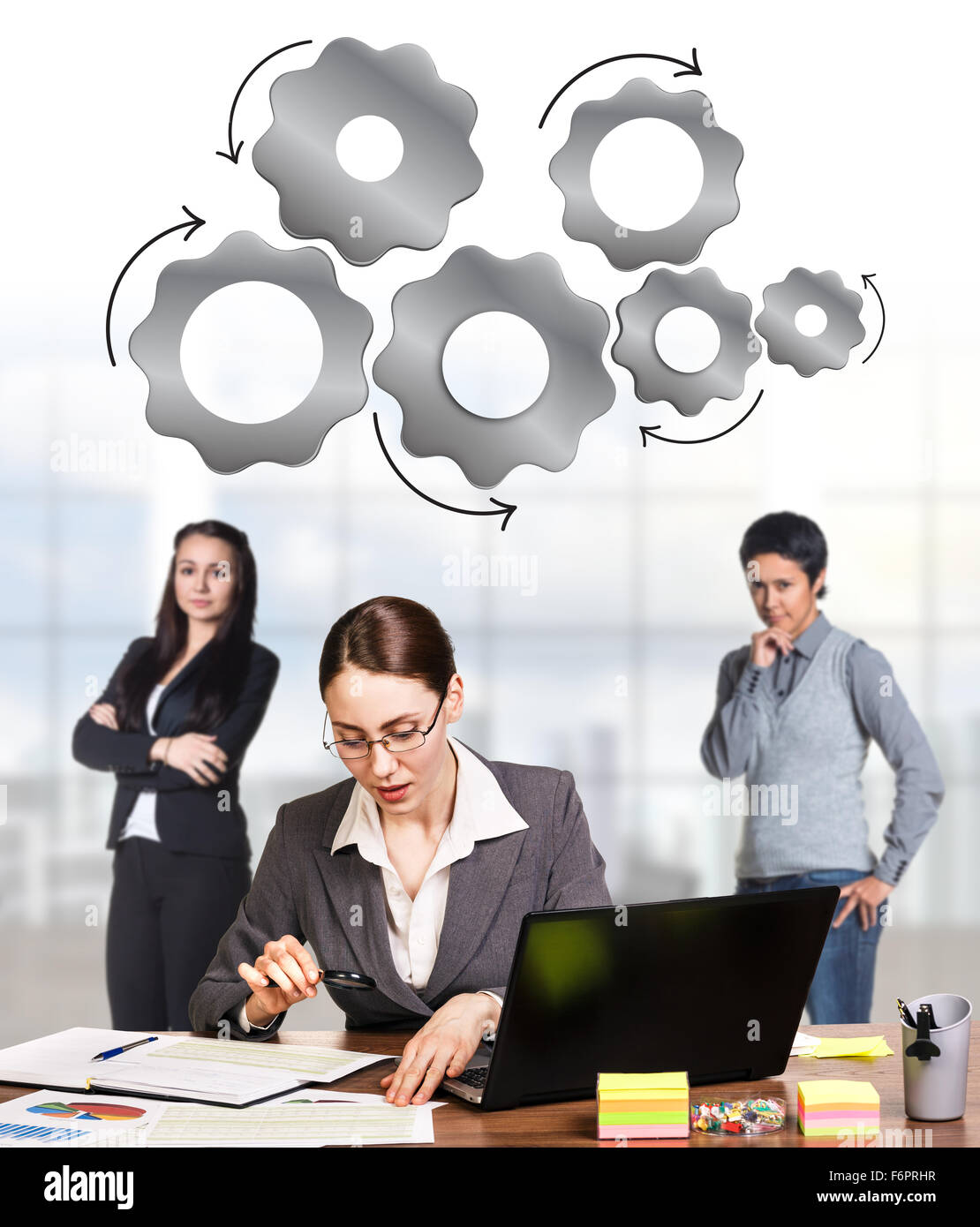 Business-Frauen im Büro Stockfoto