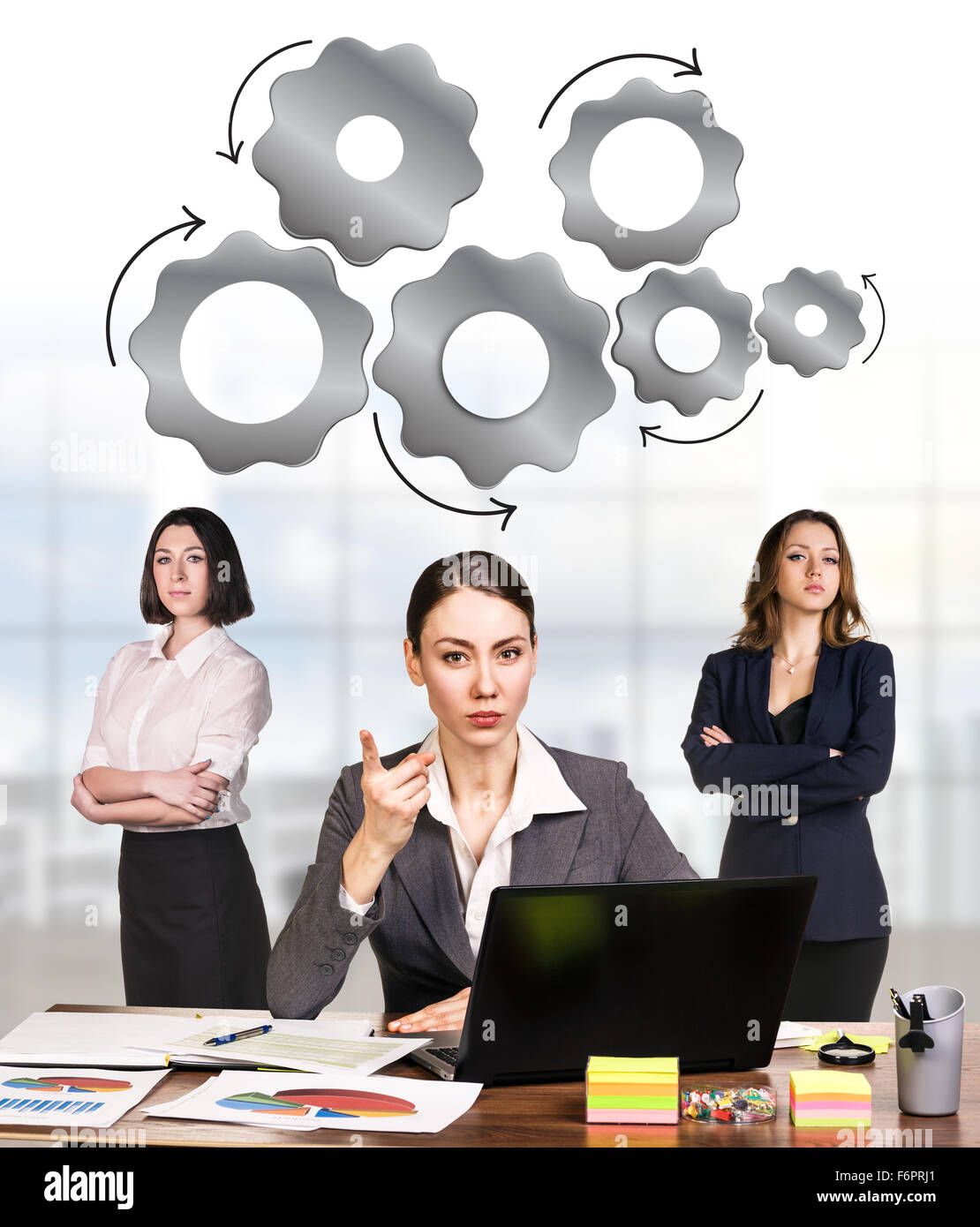 Business-Frauen im Büro Stockfoto