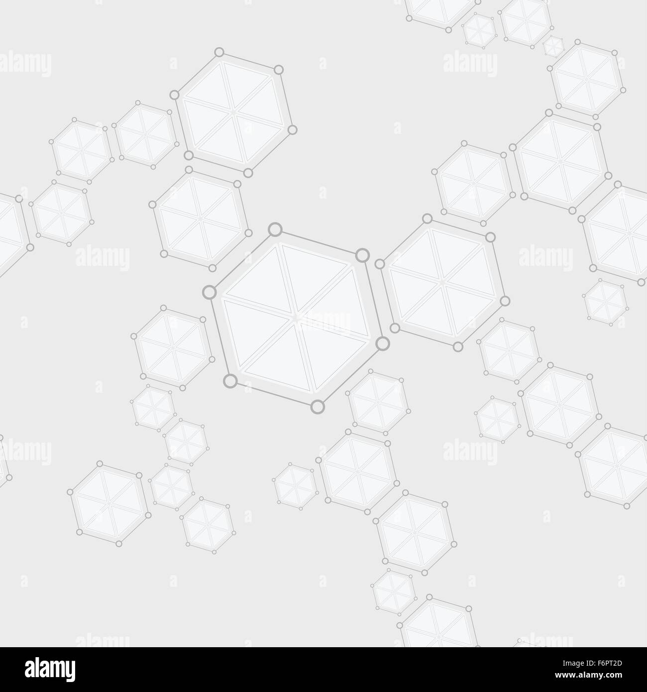 Nahtlose Molekularstruktur abstrakten Hintergrund zeichnen. Vektor-Tech-design Stock Vektor