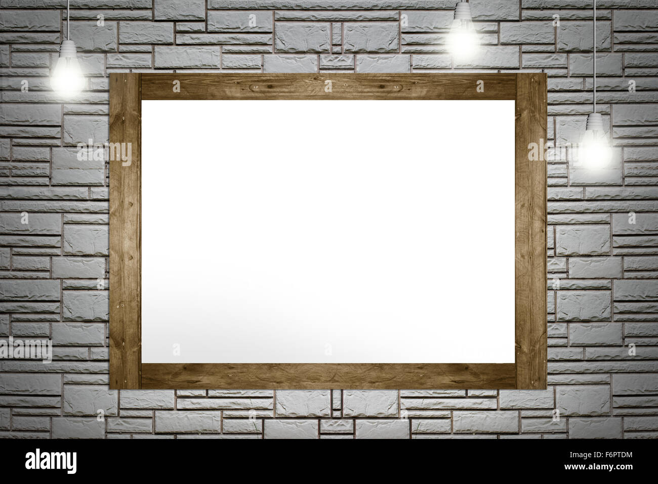 Leere Rahmen der Malerei Stockfoto