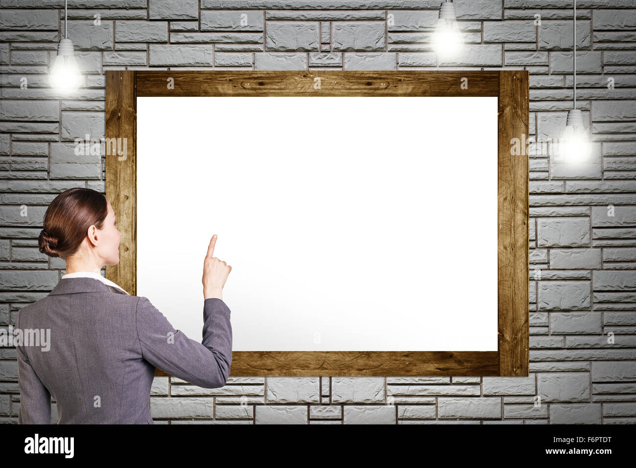 Leere Rahmen der Malerei Stockfoto