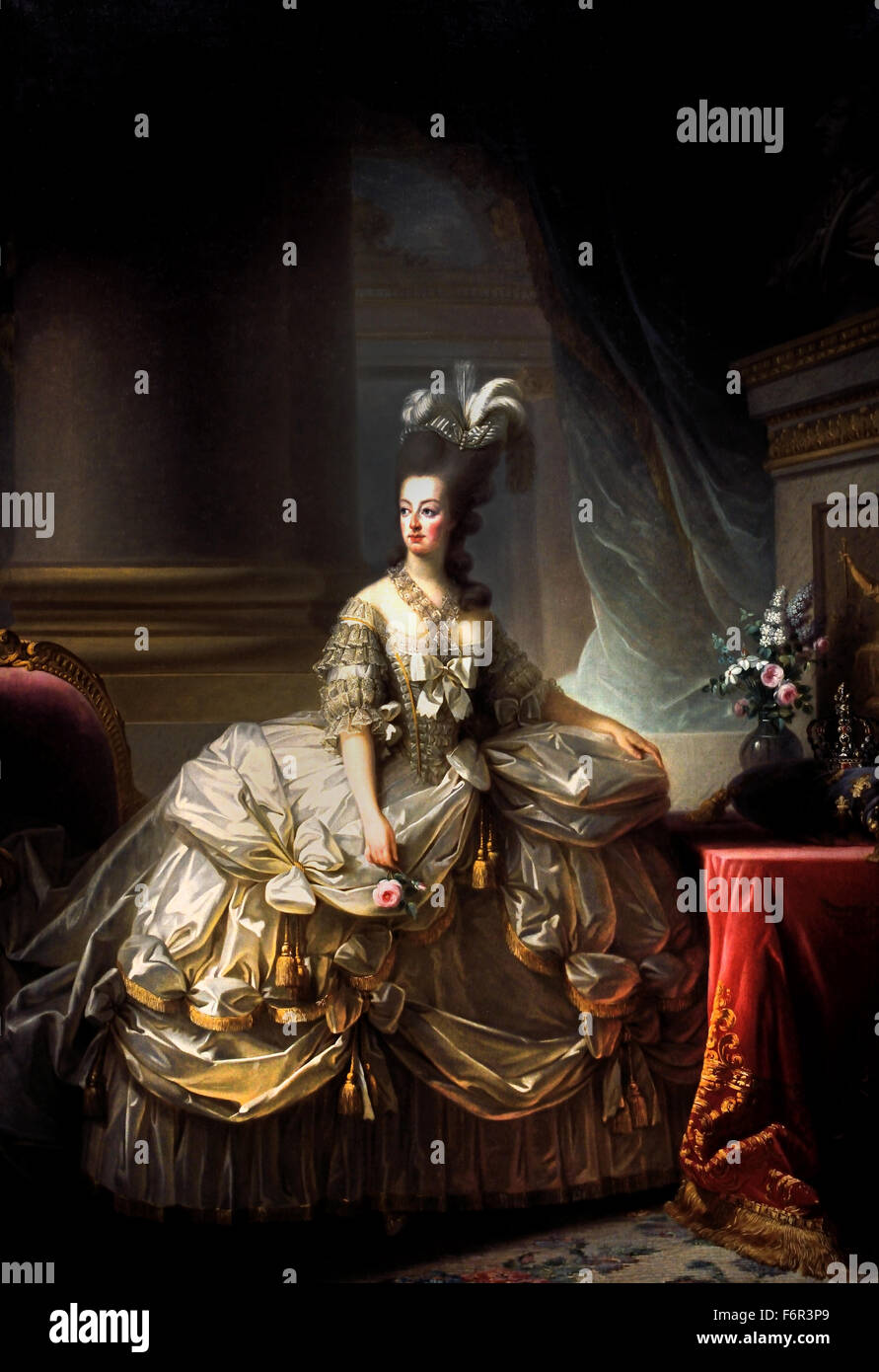 Erzherzogin Marie Antoinette, Königin von Frankreich (1755-1793) Frau von König Louis XVI 1778 Marie Élisabeth Louise Vigée Le Brun 1755 –1842 Paris Französisch Frankreich (Rokoko klassizistischen Maler) Stockfoto