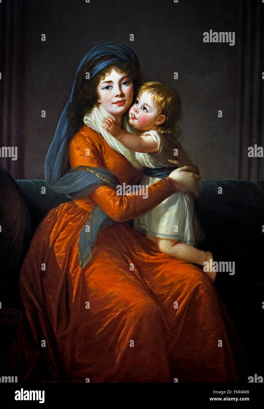 Alexandra Golitsyna und Sohn Piotr 1794 Marie Élisabeth Louise Vigée Le Brun 1755 –1842 Paris Französisch Frankreich (Rokoko klassizistischen Maler) Puschkin Museum Russland Russische Stockfoto