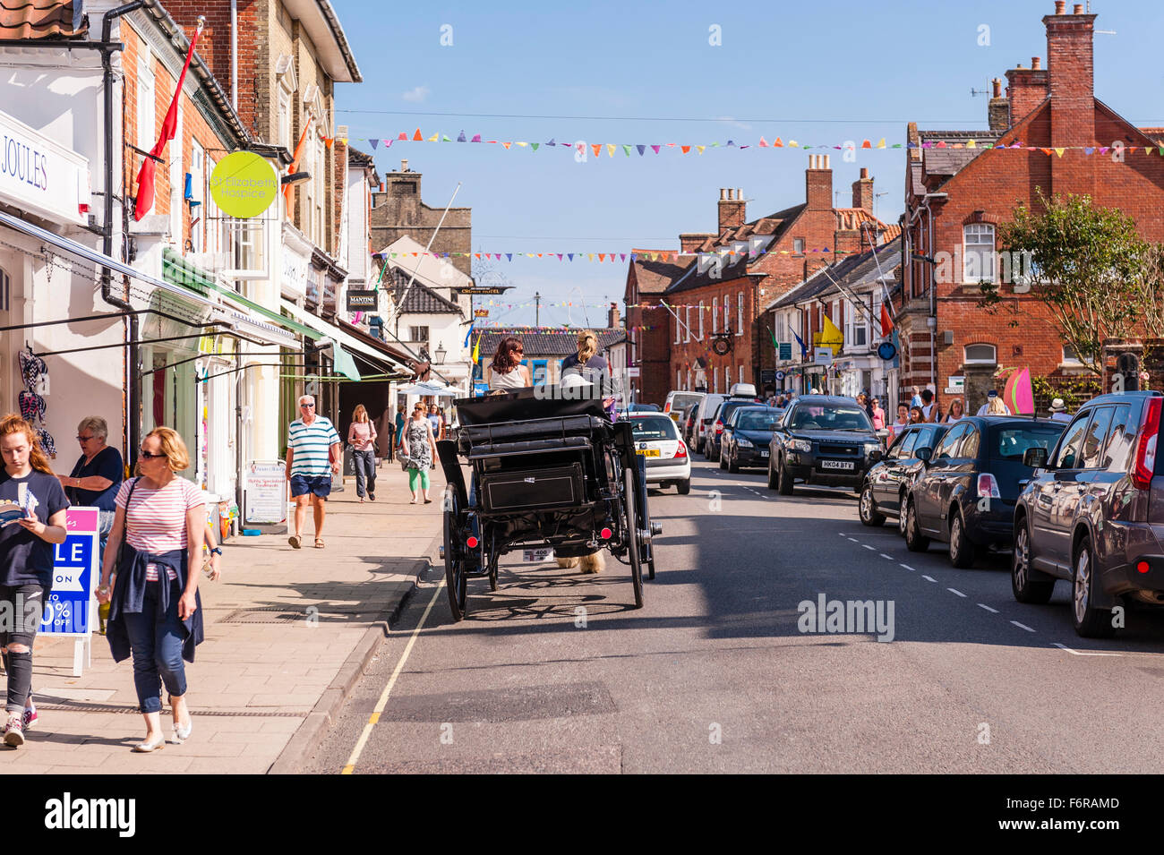 Der High Street in Southwold, Suffolk, England, Großbritannien, Uk Stockfoto