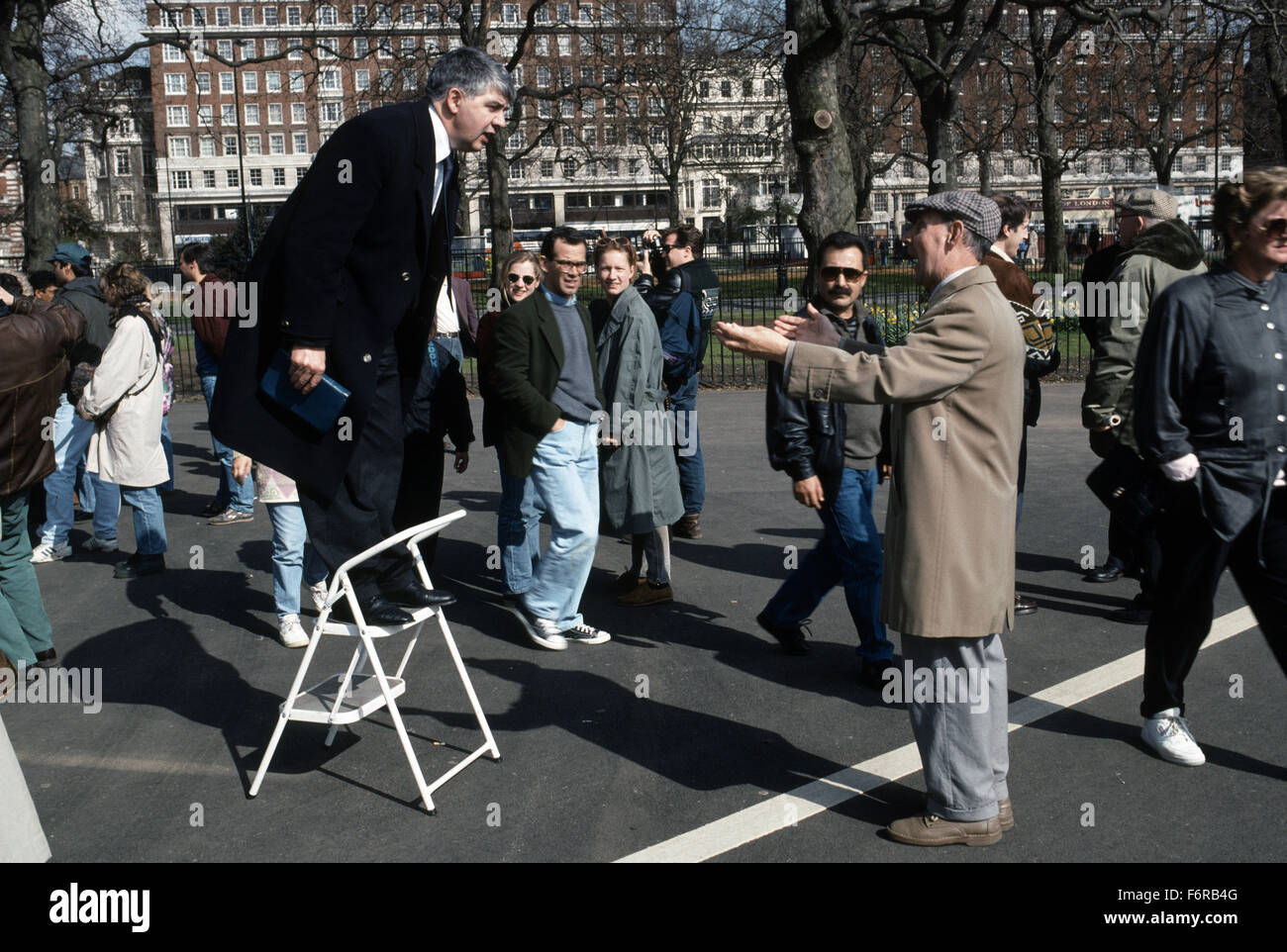 Speakers Corner im Hyde Park Stockfoto