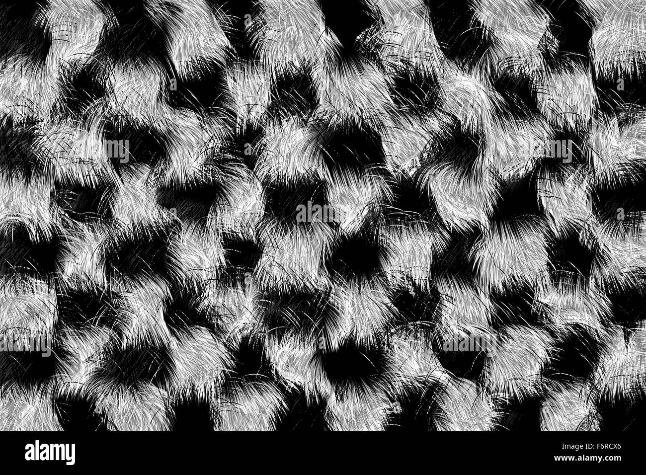 Finishing Zielflagge in Form von einem Pelz Fell. Stockfoto