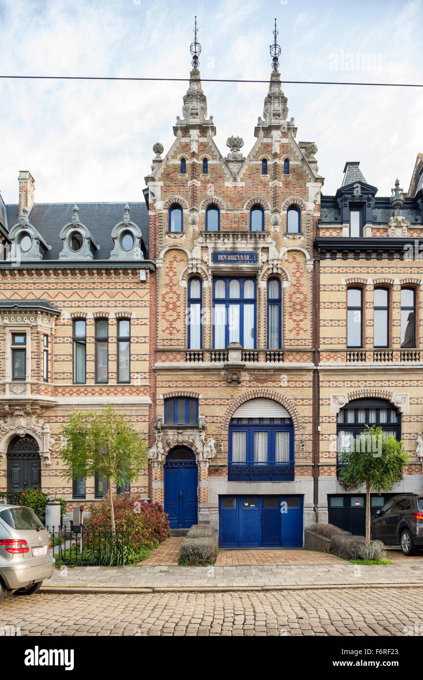 Belgien, Antwerpen, Zurenborg, Cogels-Osylei Stockfoto