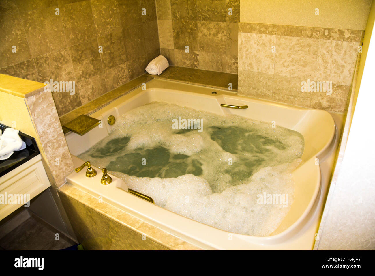 Whirlpool In Luxus Suite Las Vegas Stockfoto Bild
