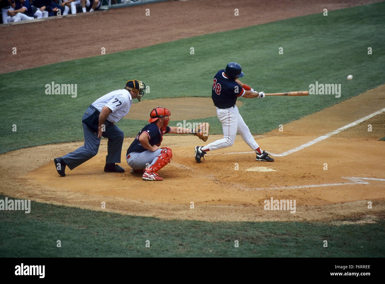 Boston Red Sox V St Louis Cardinals baseball spiel. City of Palms Park, Fort Myers, Florida, USA Stockfoto