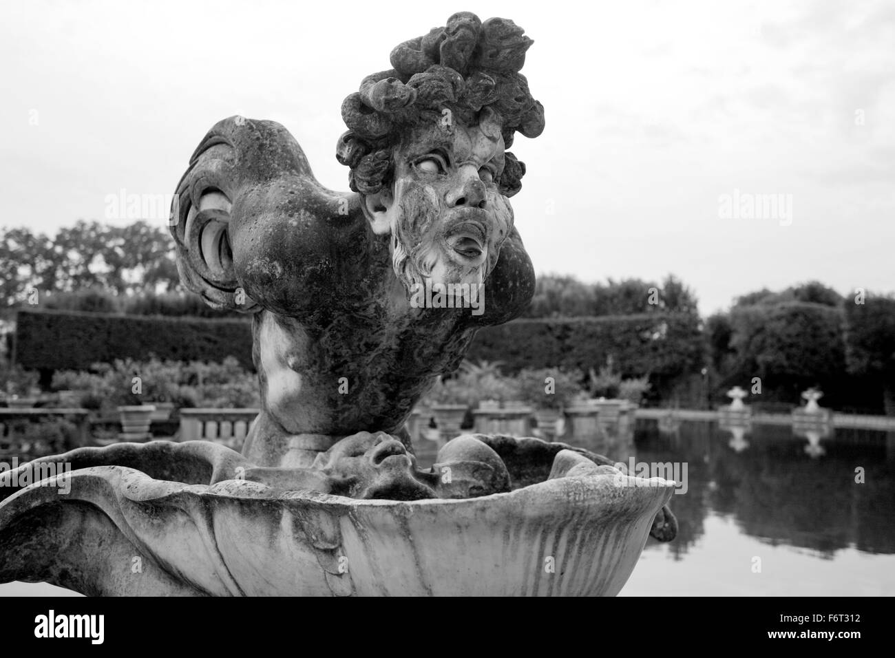 Detail der Isolotto im Boboli-Gärten in Florenz, Italien. Stockfoto