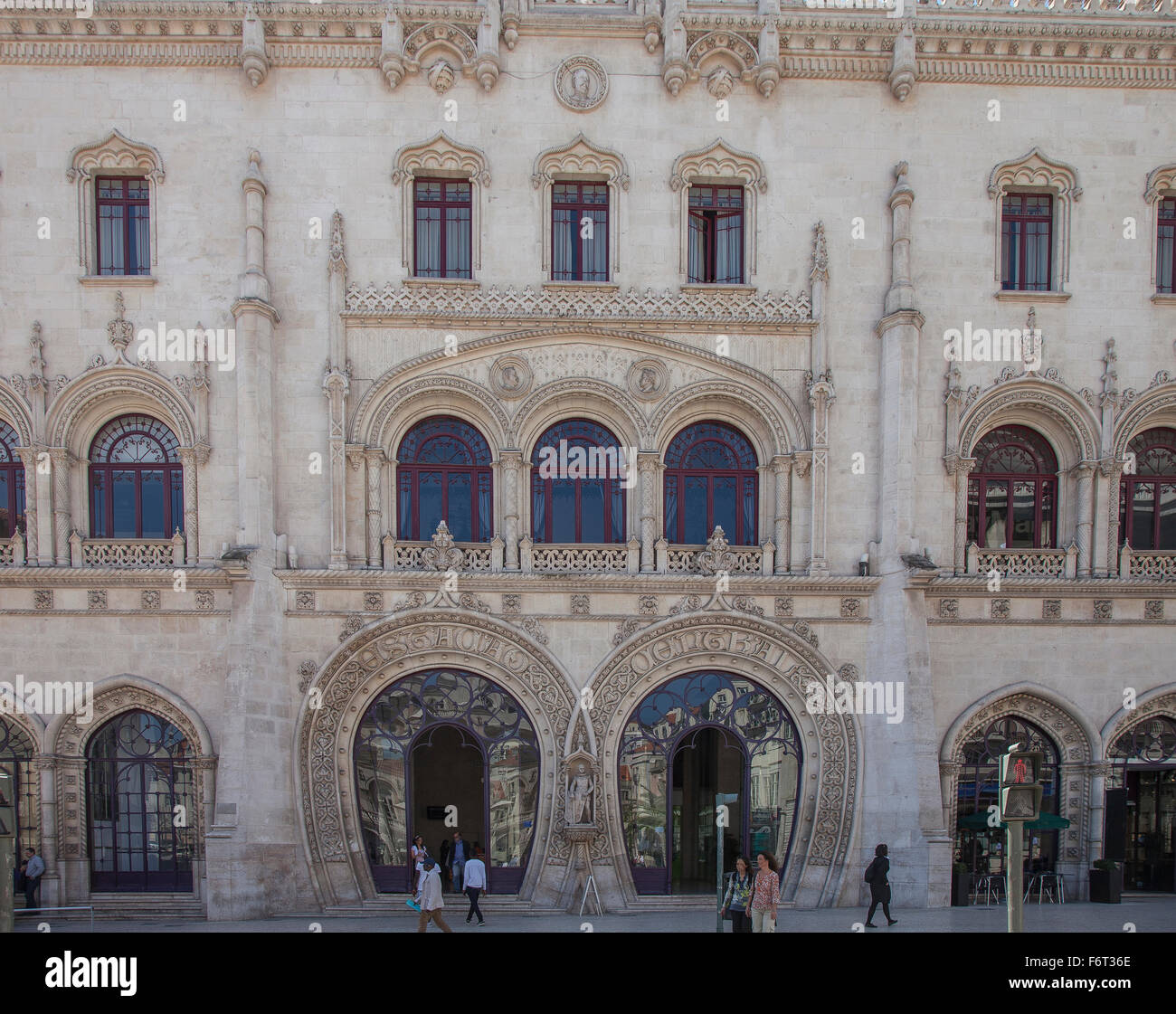 Reich verzierte Fassade, Lissabon, Estremadura, Portugal Stockfoto