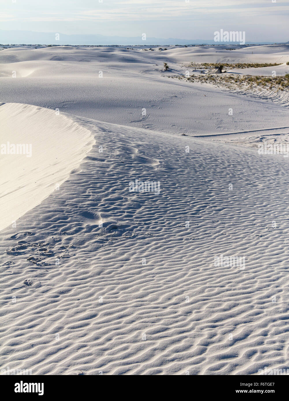 Verloren in White Sands Denkmal Stockfoto