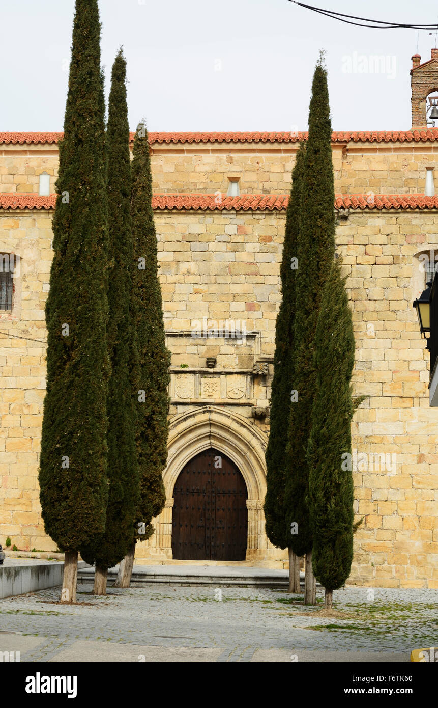 Iglesia de San Pedro - Church of Saint Peter - Garrovillas de Alconetar, Cáceres. Extremadura. Spanien. Europa Stockfoto