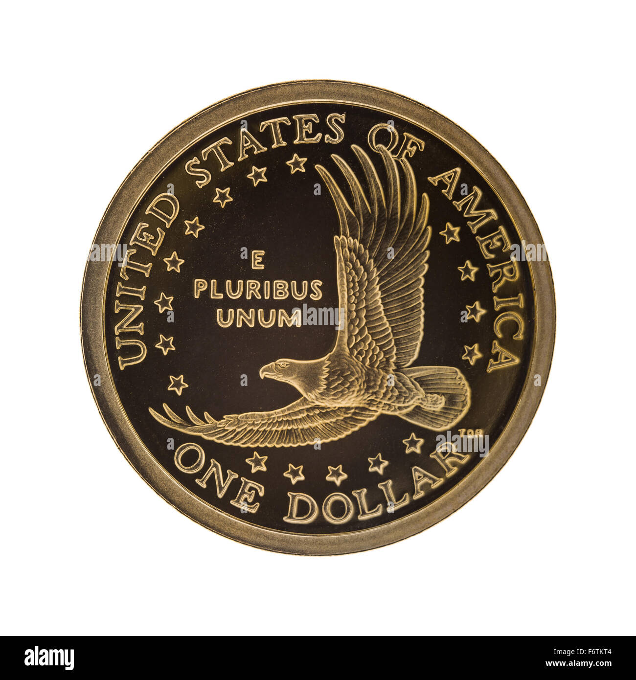 Einem US-Dollar-Münze Stockfoto