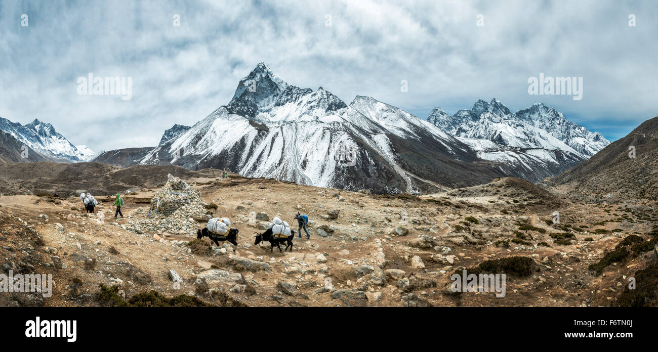 Khumbu, Nepal-Everest-Region, Ama Dablam Stockfoto