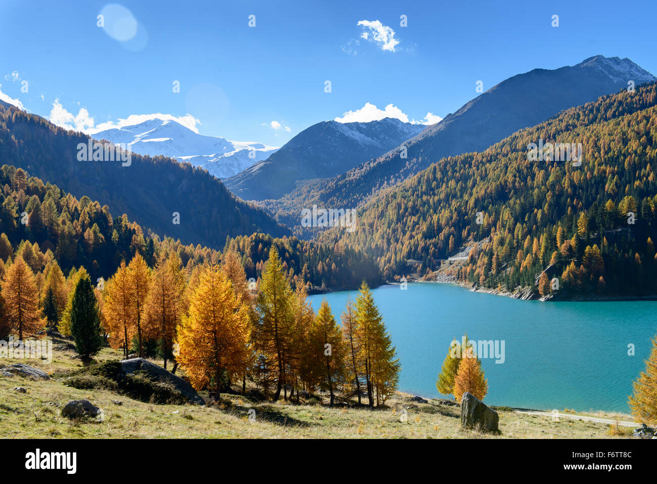Zufritt See, Zufallspitze, Hinteres Martelltal Stockfoto