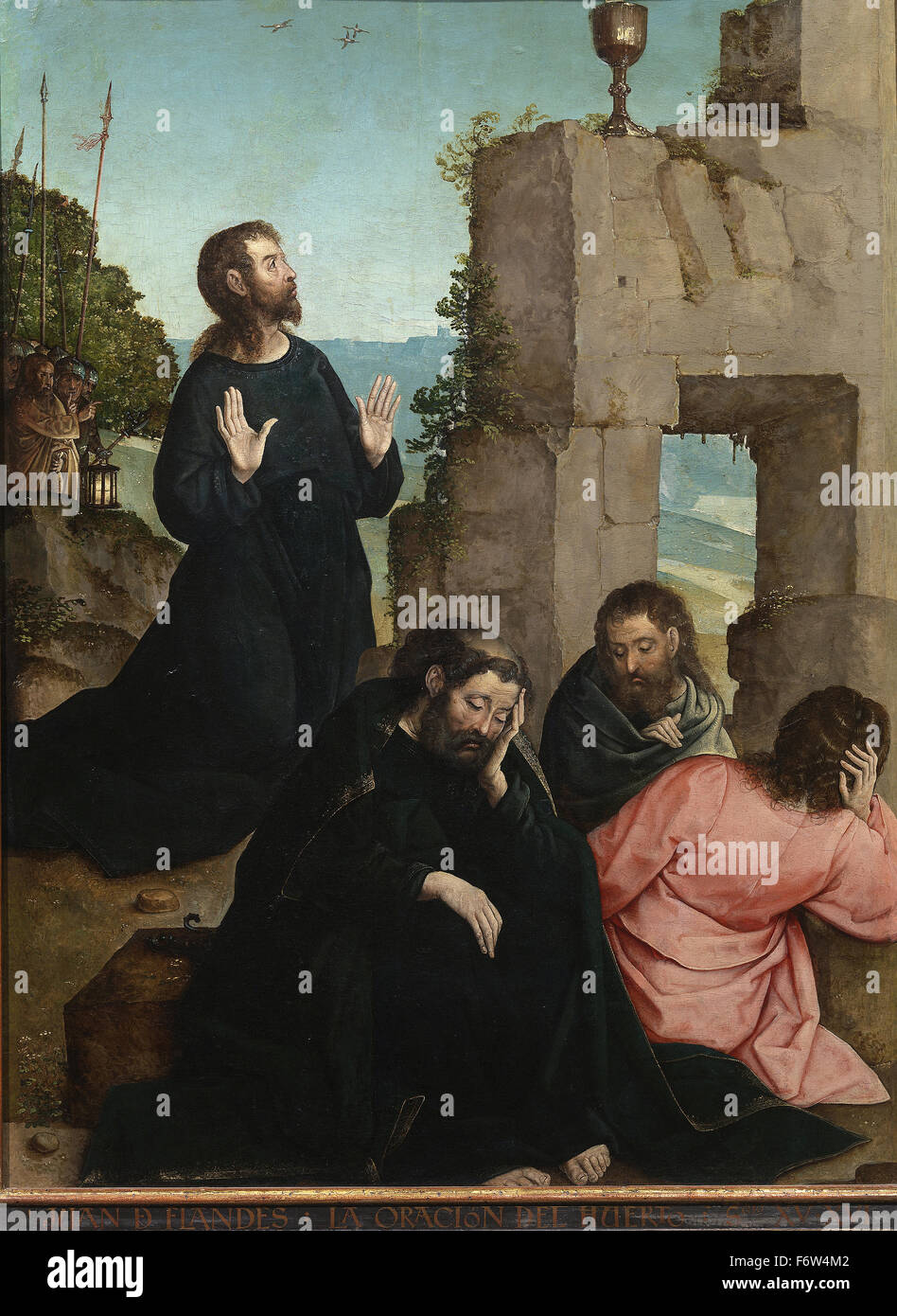 Juan de Flandes - The Agony im Garten Stockfoto