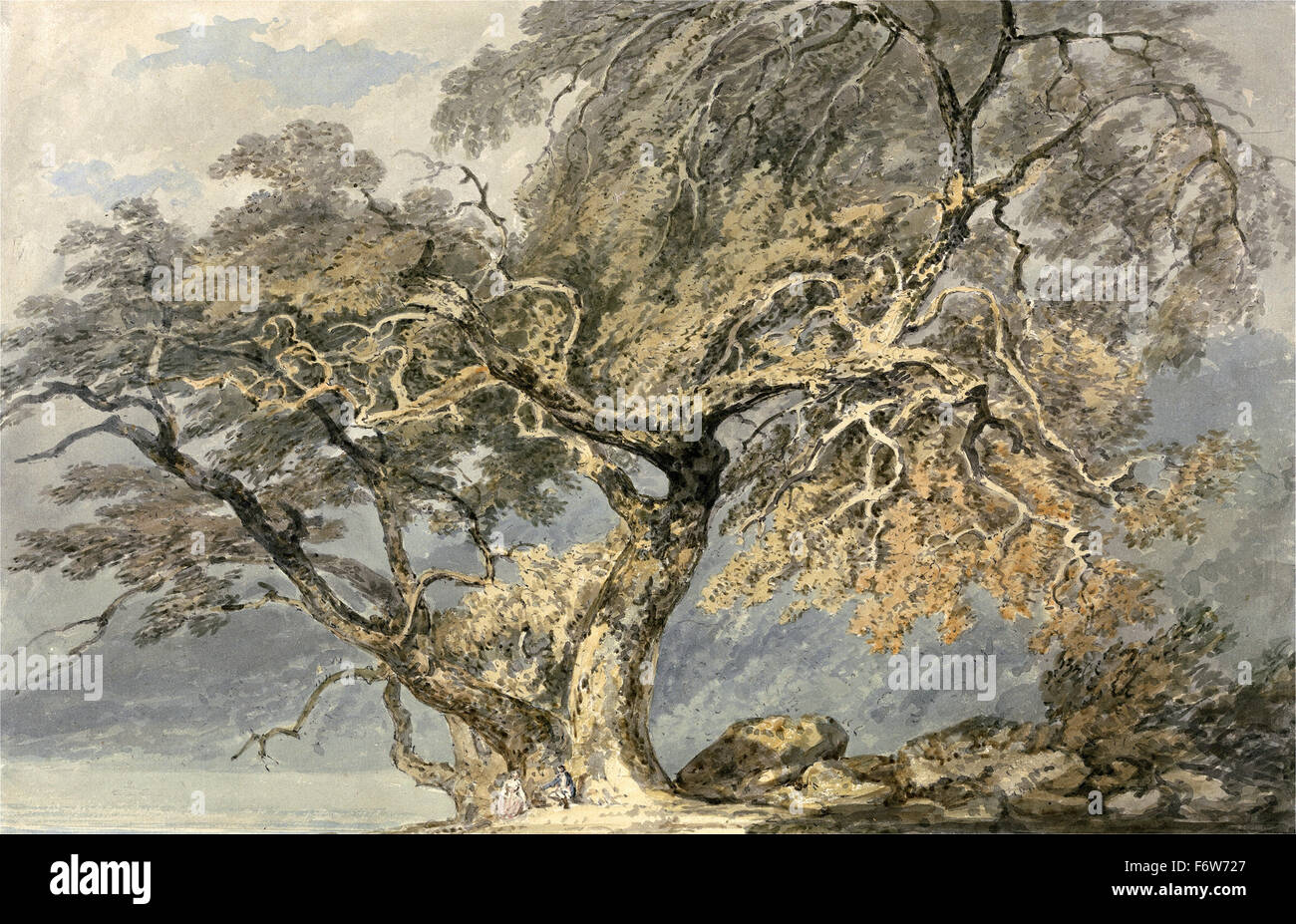 Joseph Mallord William Turner - ein großer Baum Stockfoto