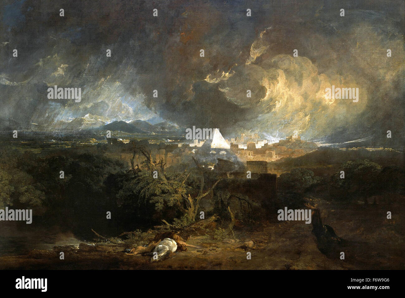 Joseph Mallord William Turner - die fünfte Plage Ägyptens Stockfoto