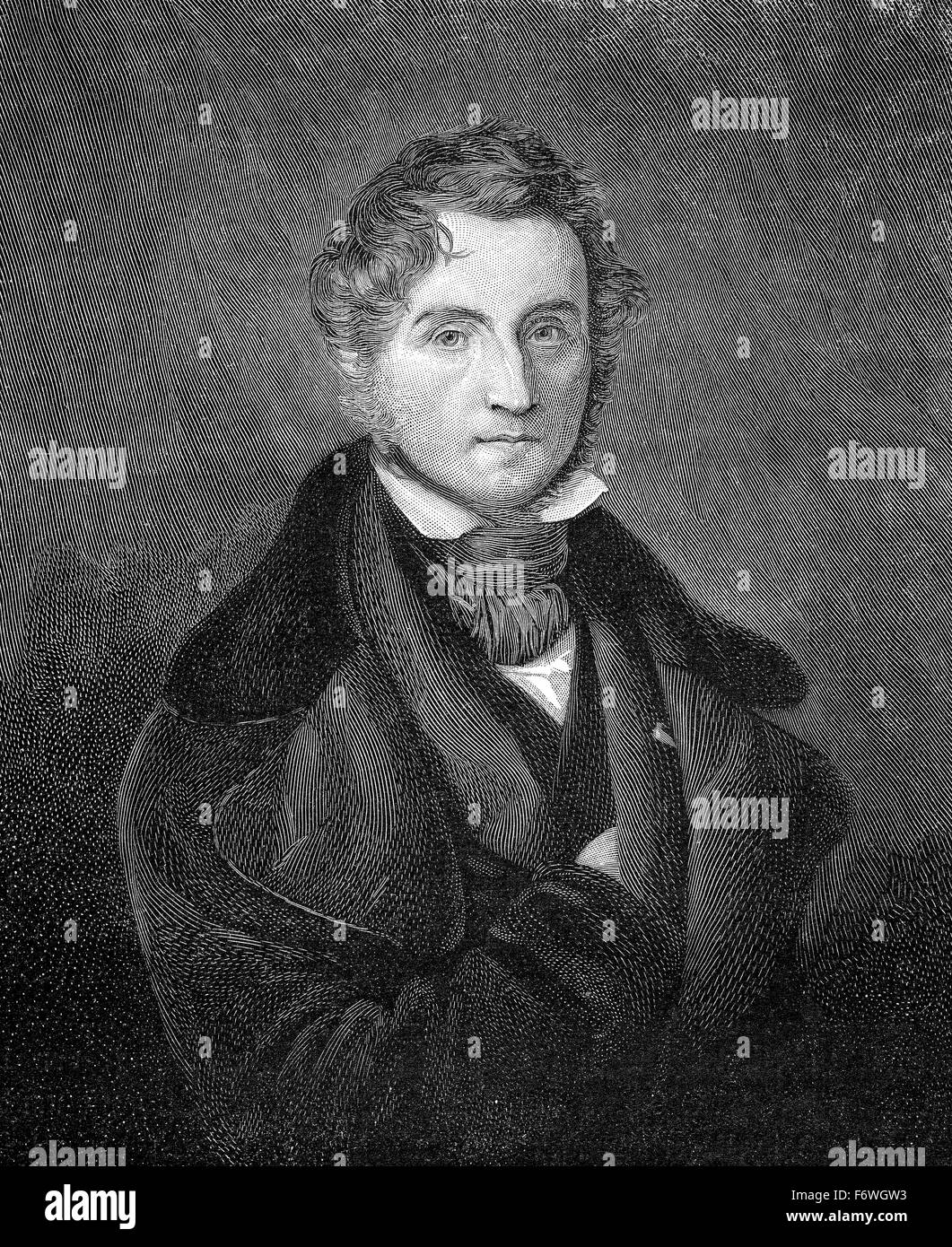 Justus von Liebig, 1803-1873, ein deutscher Chemiker und Professor, Stockfoto
