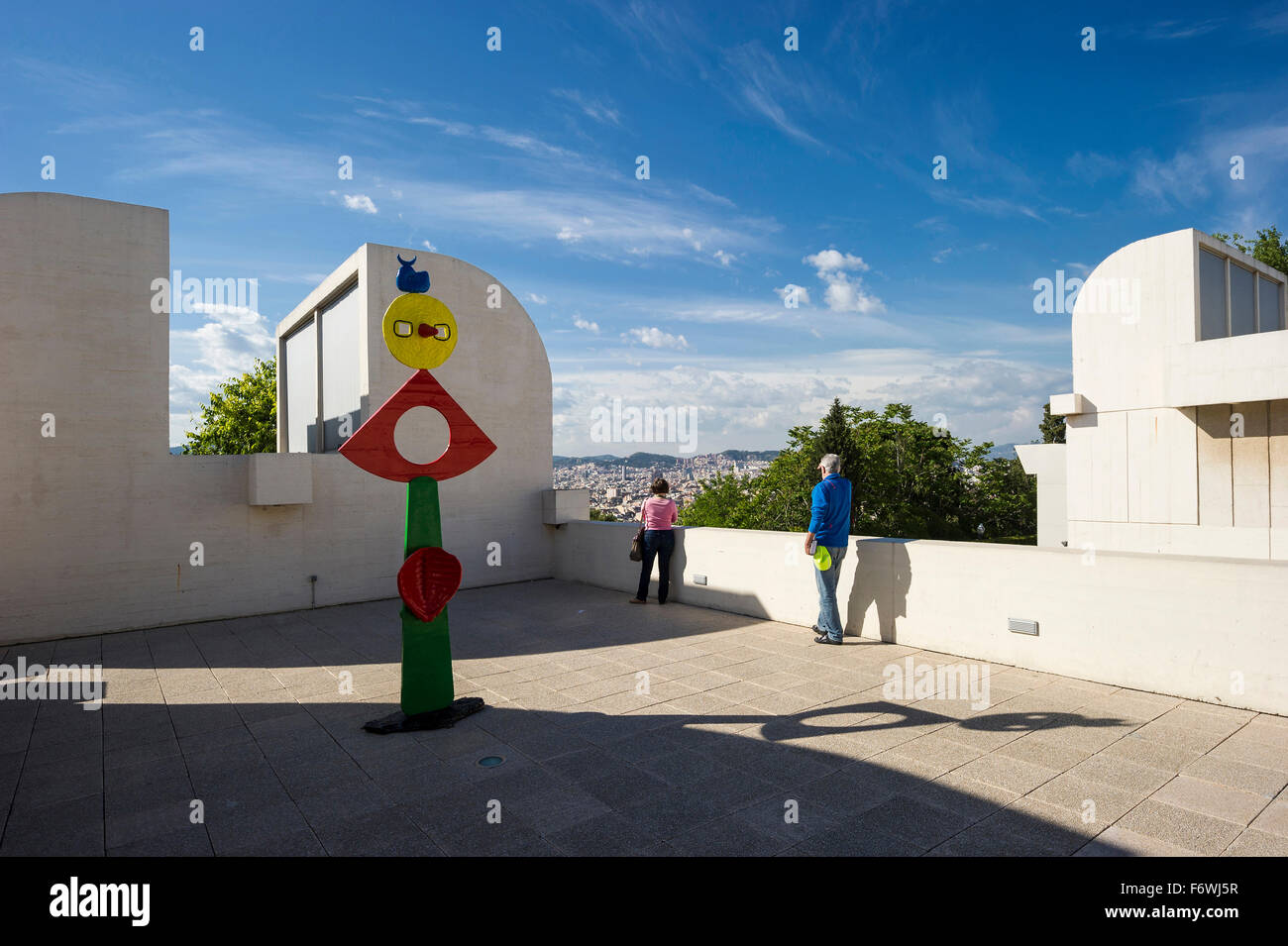 Fundacio Joan Miro, Sants-Montjuic, Barcelona, Spanien Stockfoto