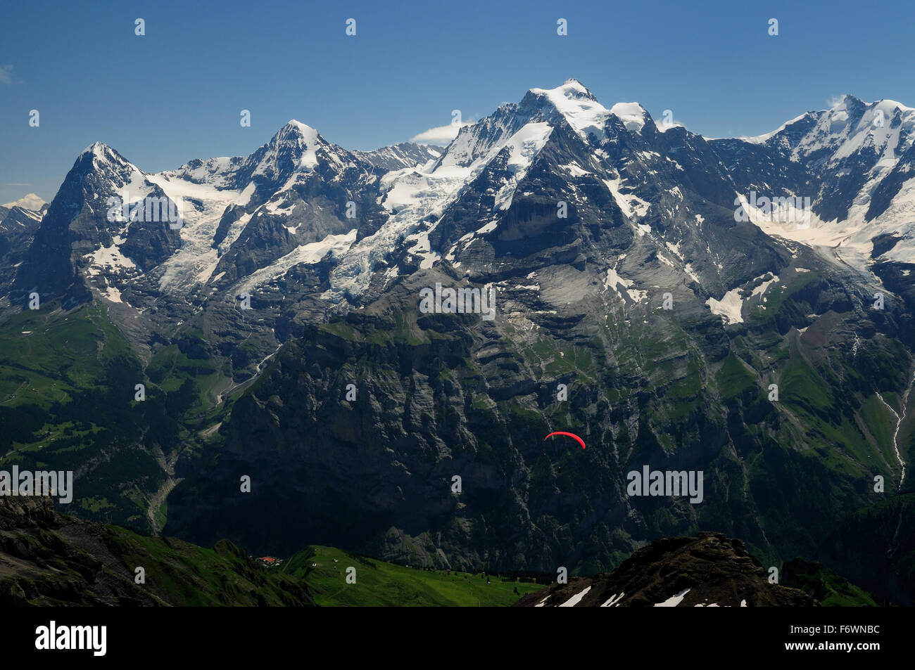 Eiger Monch Jungfrau Peaks Swiss Stockfotos und -bilder Kaufen - Alamy
