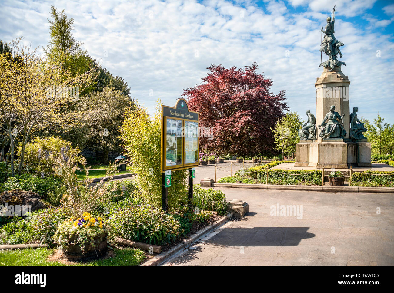 War Memorial in Northernhay Gardens, Exeter, Devon, Großbritannien Stockfoto