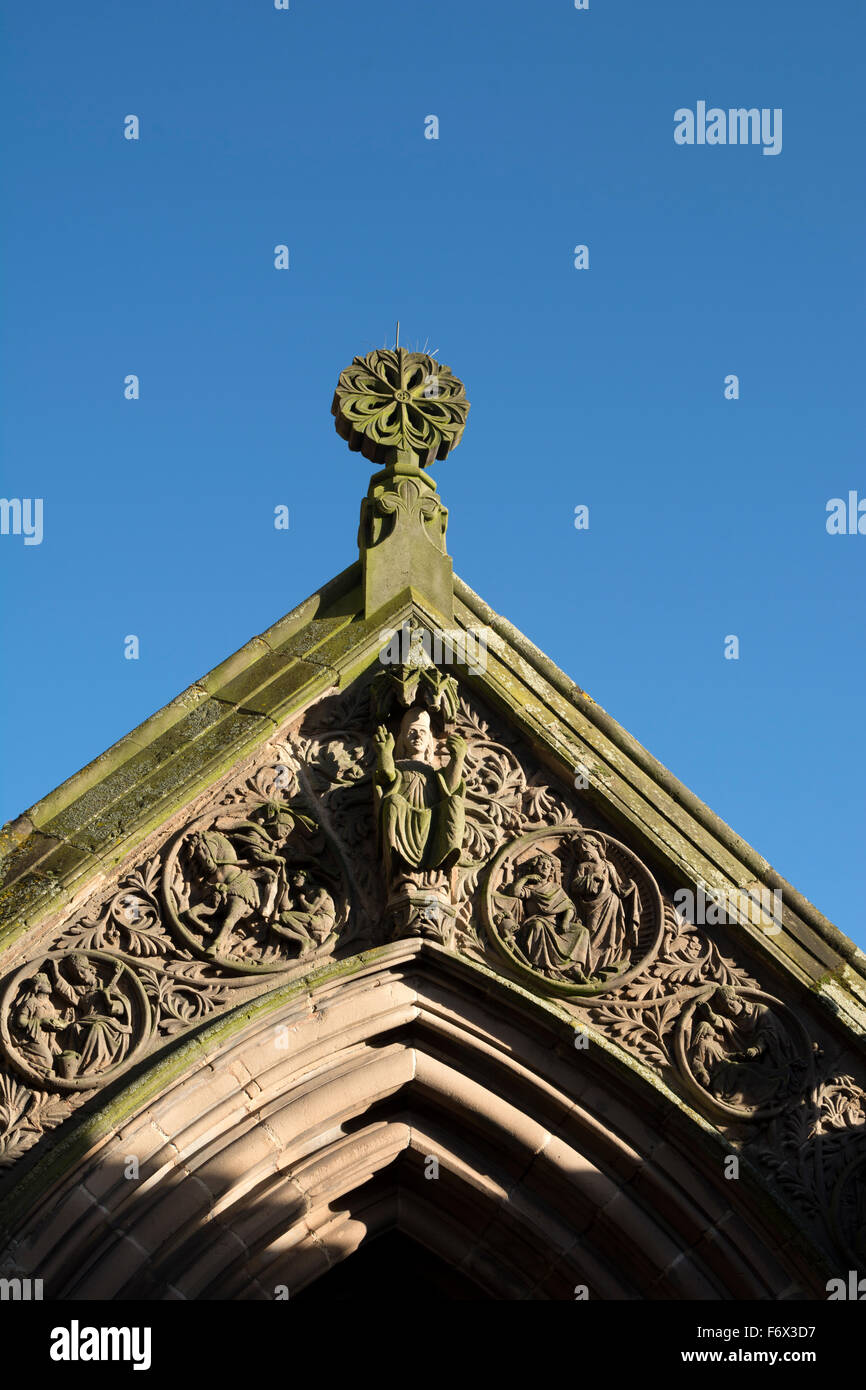 Äußere Details, St.-Martins Kirche, Birmingham, UK Stockfoto