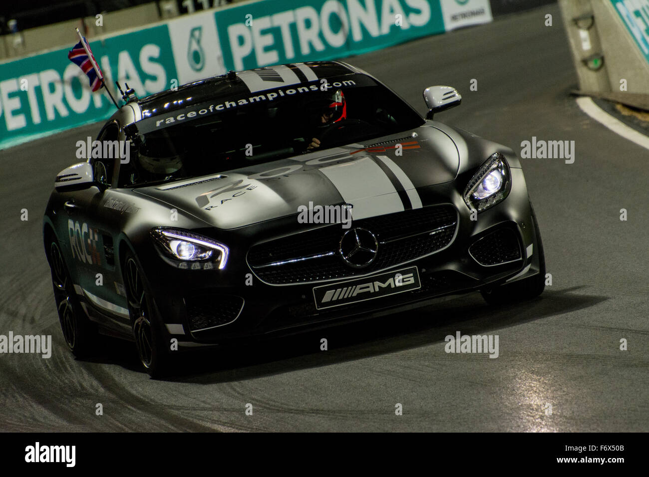 London, UK. 20. November 2015. Der amtierende Blancpain Endurance Series Champion Alex Buncombe von England fährt im ROC Nations Cup im The Stadion am Queen Elizabeth Olympic Park am 20. November 2015 in LONDON, Vereinigtes Königreich (Foto: Gergo Toth Fotografie / ALAMY Live News) Stockfoto