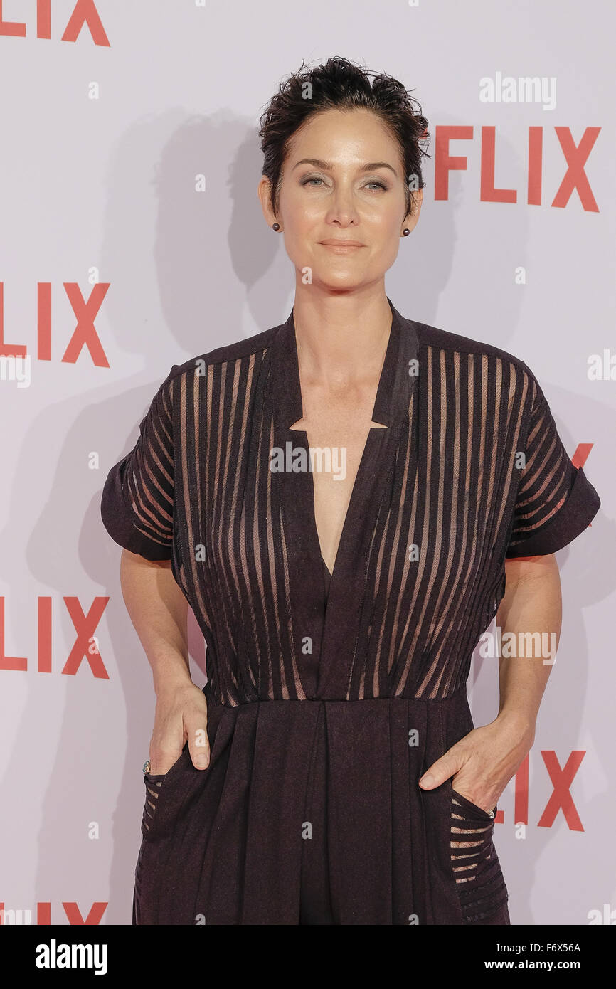 CarrieAnne Moss besucht Netflix Spanien Launch Pressekonferenz