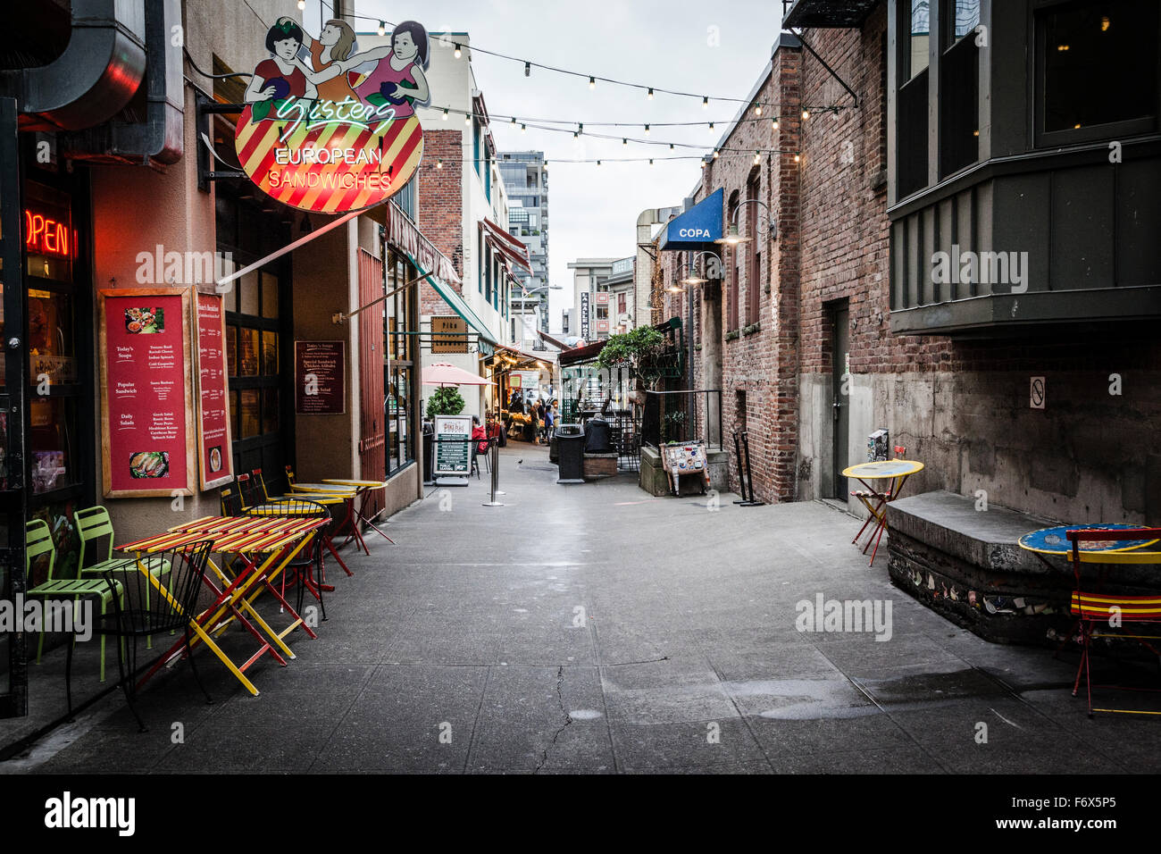 Seattle Post Alley, Washington State Stockfoto