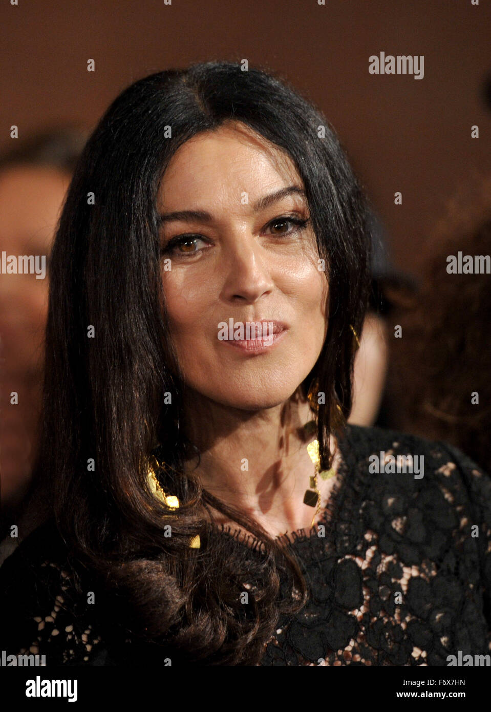 10. Filmfestival in Rom - Ville-Marie Premiere - Red Carpet Ankünfte Featuring: Monica Bellucci Where: Rom, Italien: 20. Oktober 2015 Stockfoto