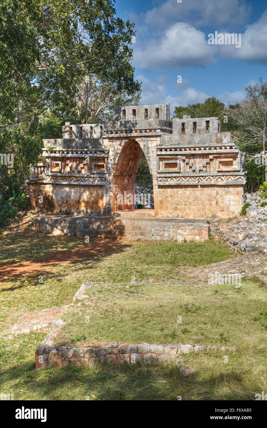 Der Bogen, Labná, Maya-Ruinen; Yucatan, Mexiko Stockfoto