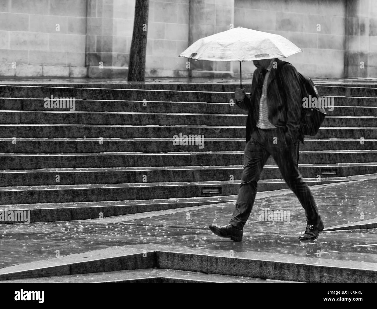 Regnerischen Nachmittag in London Stockfoto