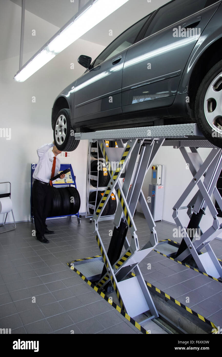 Autowerkstatt Stockfoto
