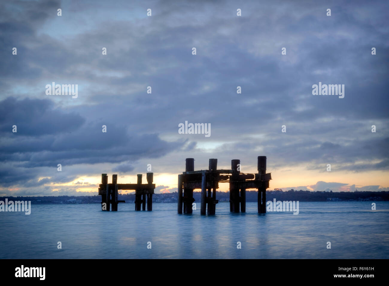 Die Delphine, Lepe, Solent, Hampshire, England, Vereinigtes Königreich Stockfoto