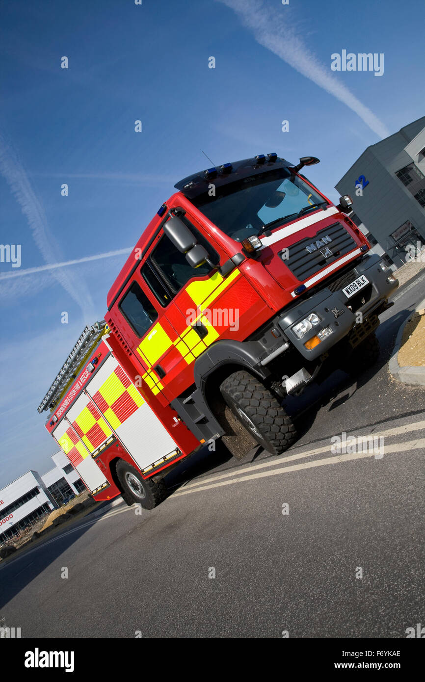 Mann von LKW Feuer Stockfoto