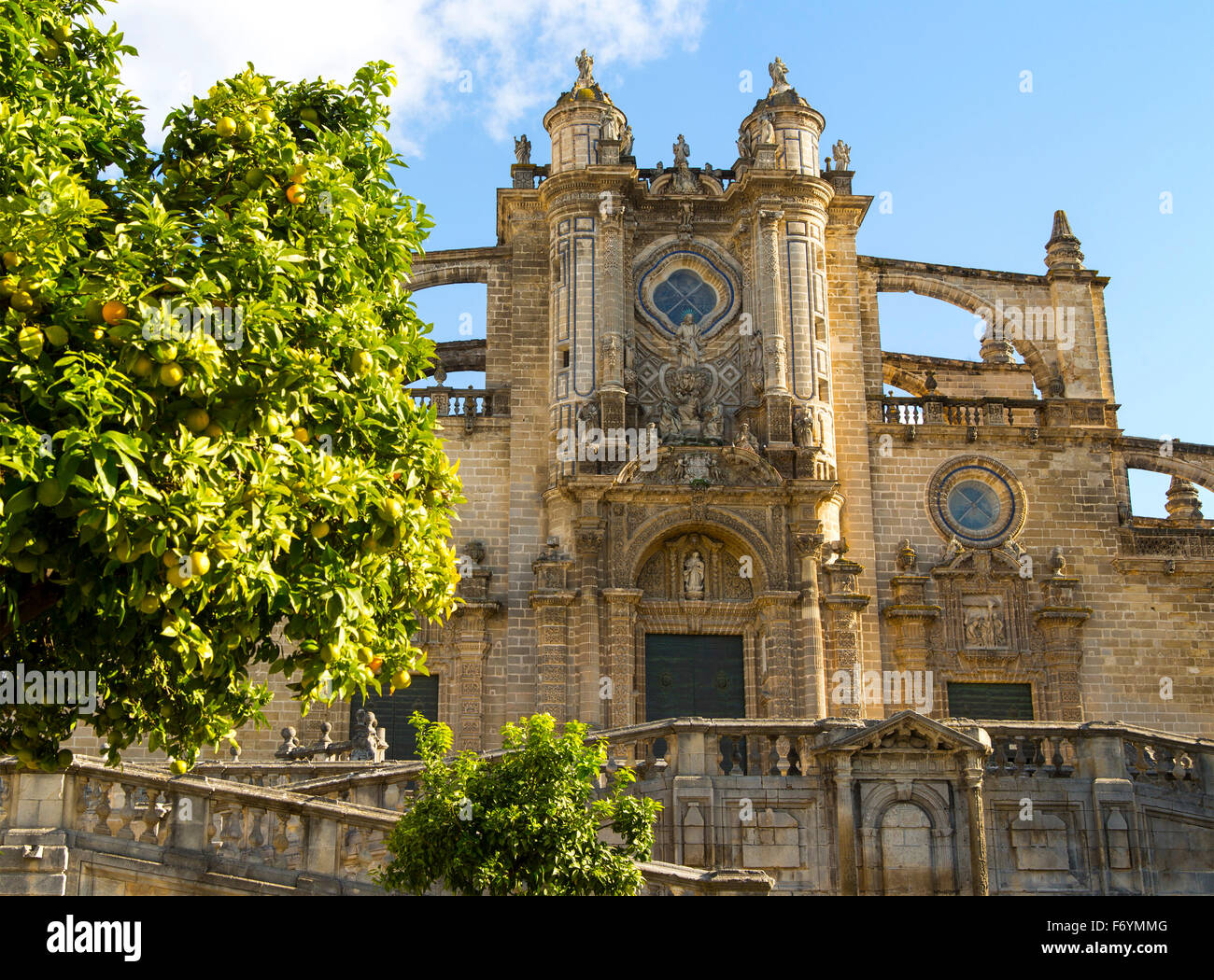 Kathedrale Kirche in Jerez de la Frontera, Provinz Cadiz, Spanien Stockfoto
