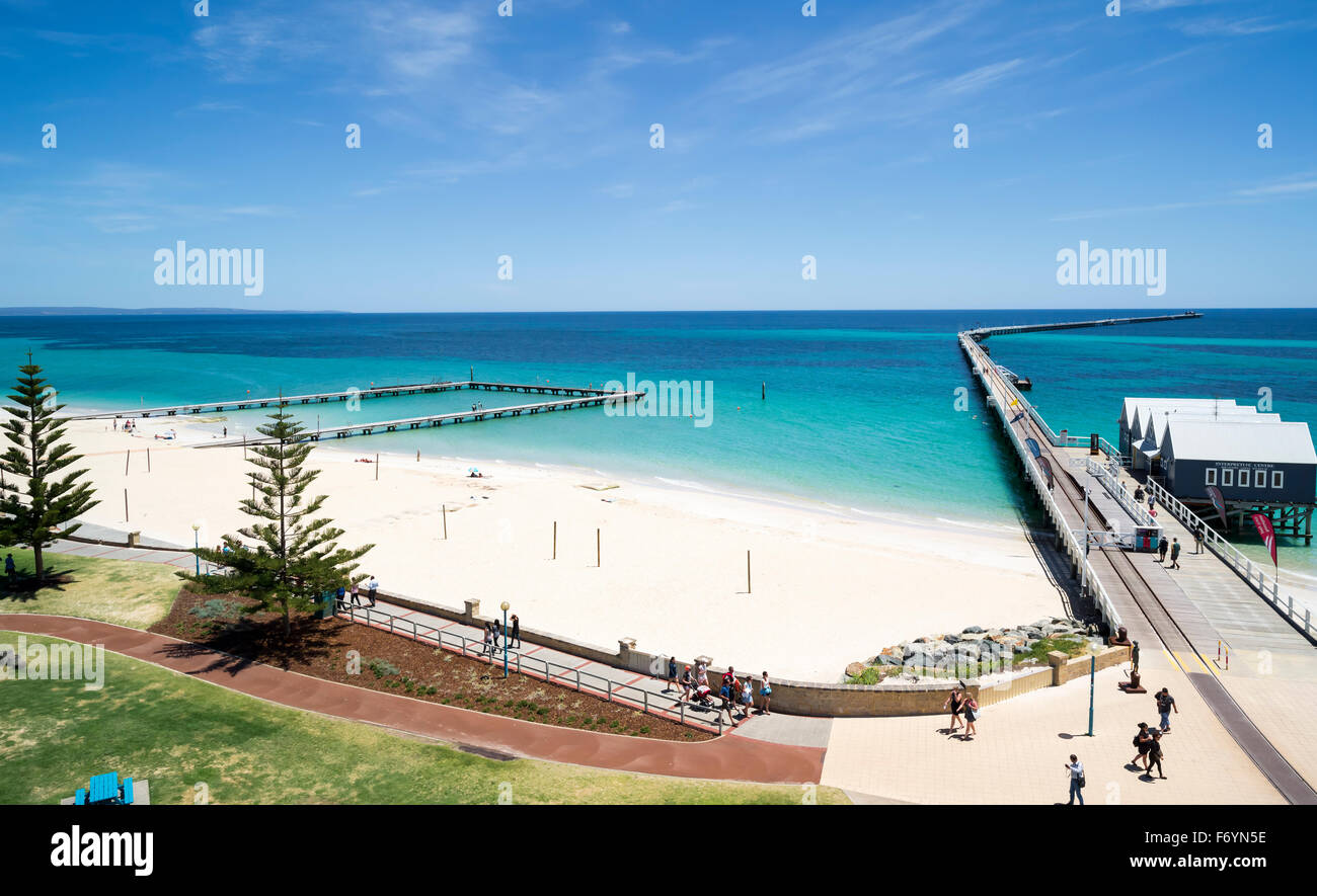 Busselton Jetty und Vorland Geographe Bucht Westaustralien Stockfoto