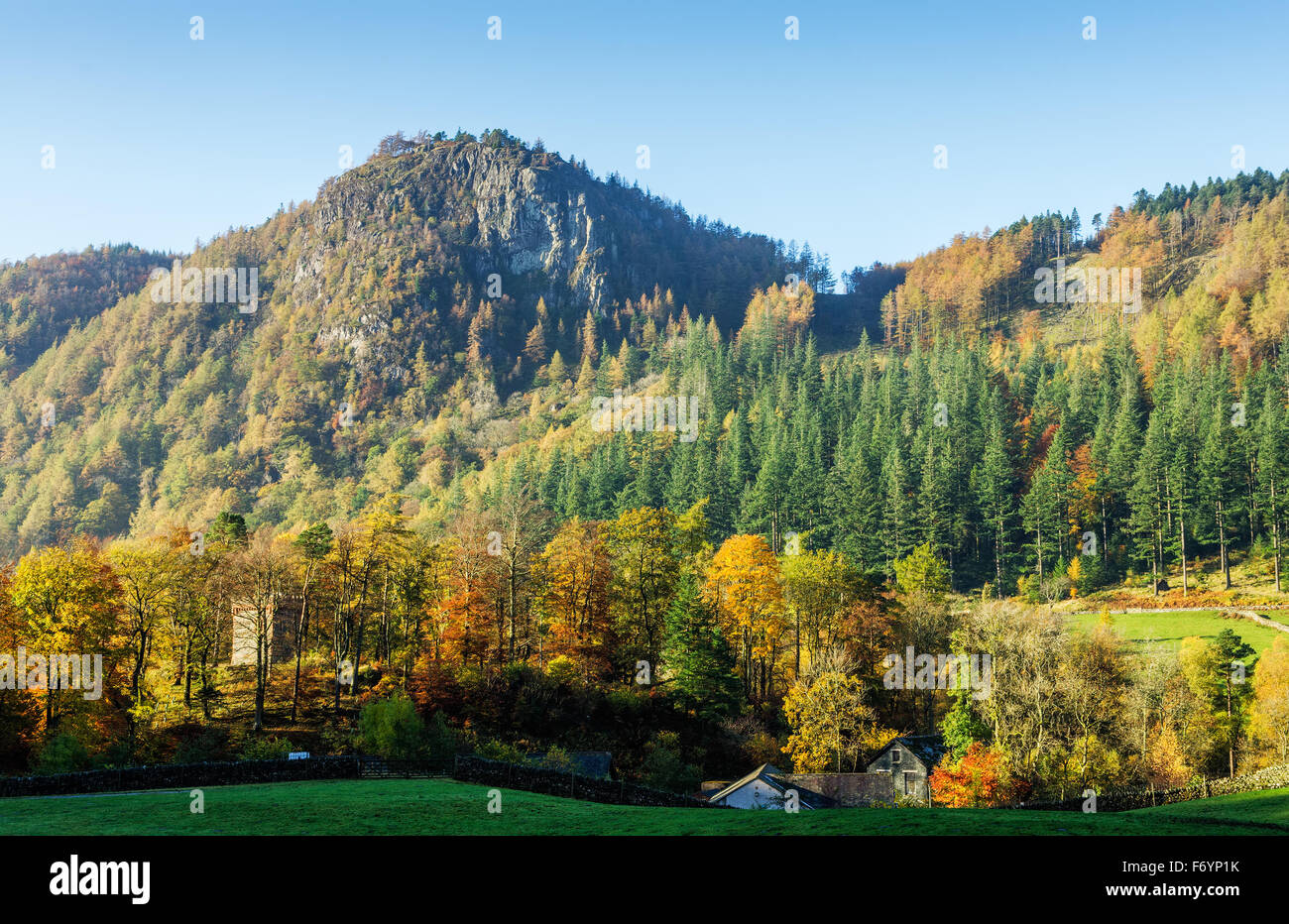 Herbst-Landschaft Cumbria, England Stockfoto