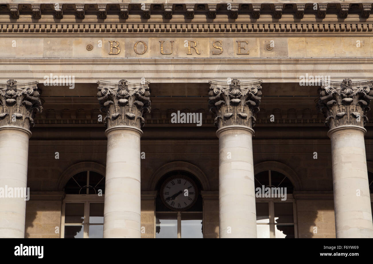 Palais Brongniart, Place De La Bourse, Paris, Frankreich. Stockfoto