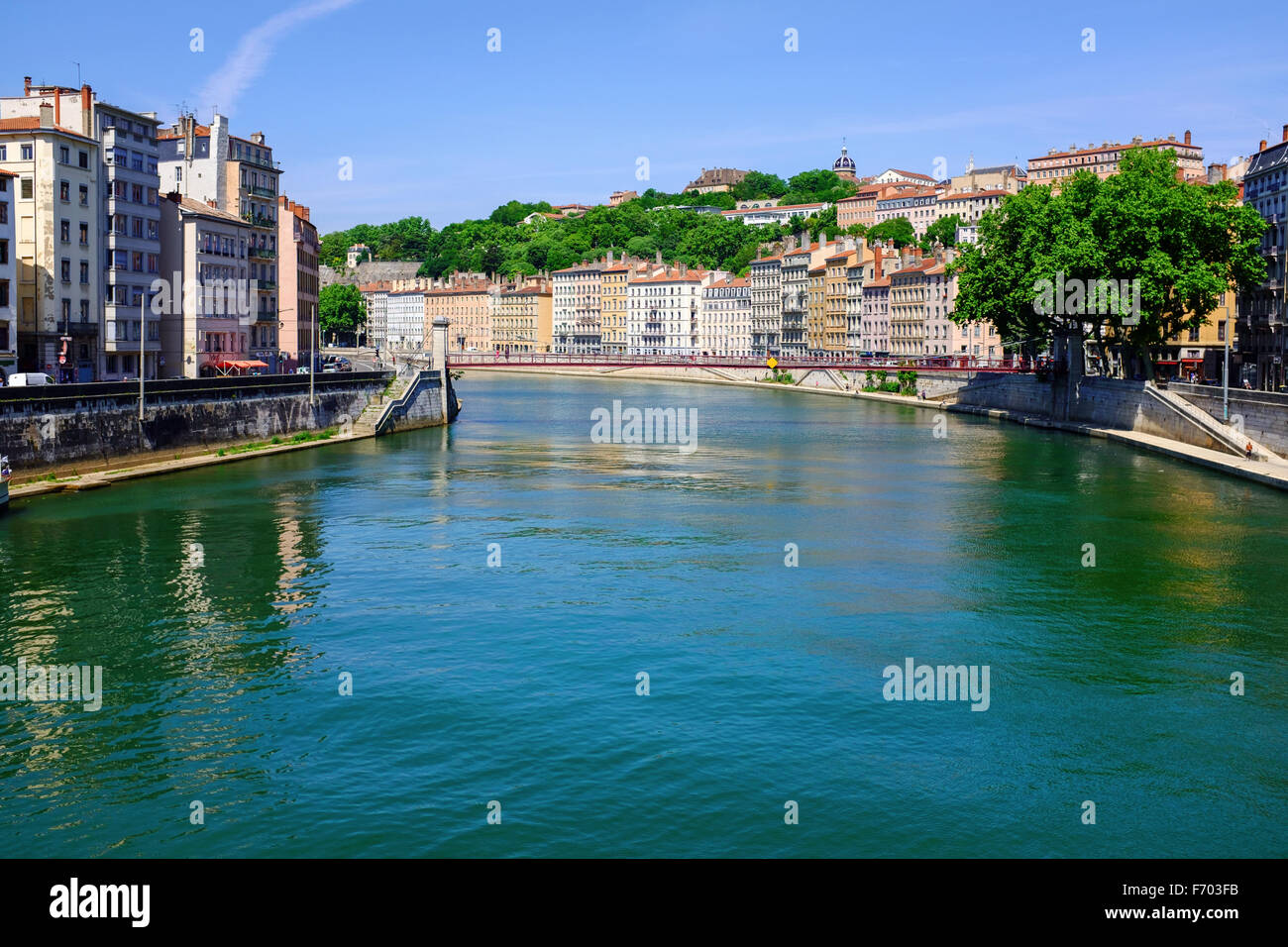 Fluss Saone, Lyon, Frankreich Stockfoto