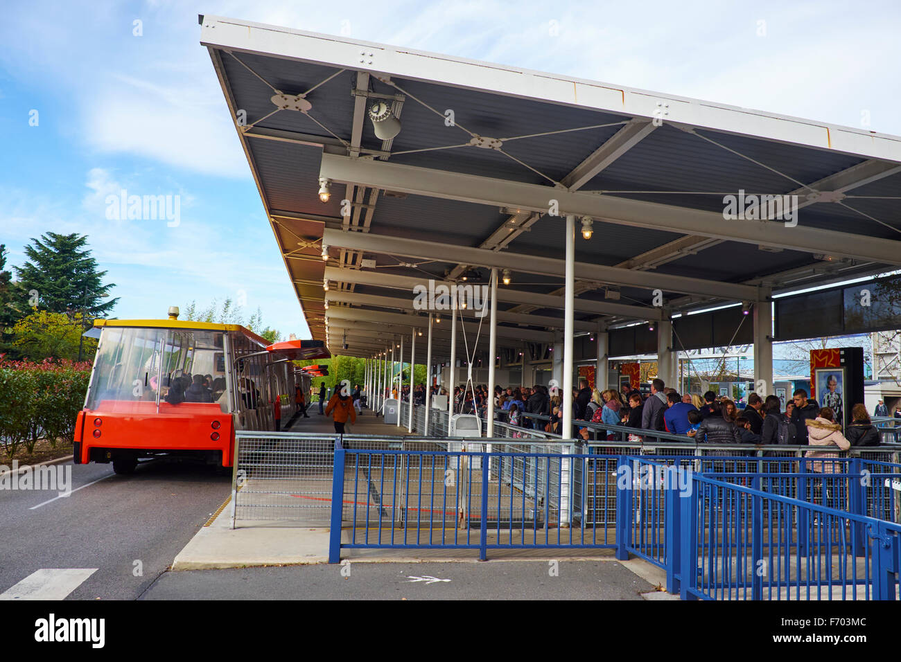 Studio Tram Tour Walt Disney Studios Disneyland Paris Marne-la-Vallée Chessy Frankreich Stockfoto