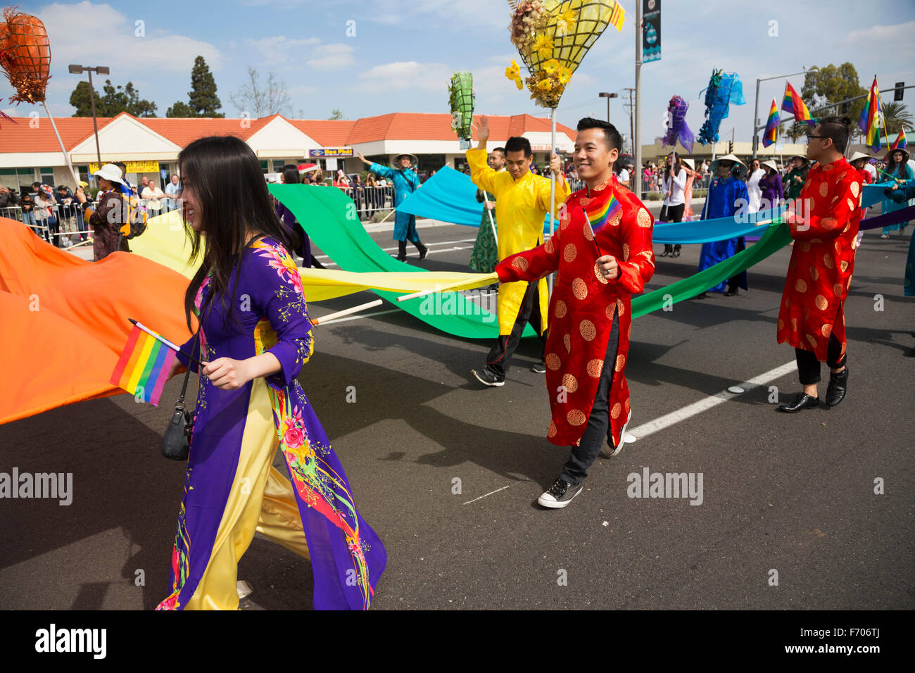 Orange County, City of Westminster, Southern California, USA, 21. Februar 2015, Little Saigon, Vitenamese-amerikanischen Gemeinschaft, TET Parade feiert Tet Lunar New Year Stockfoto