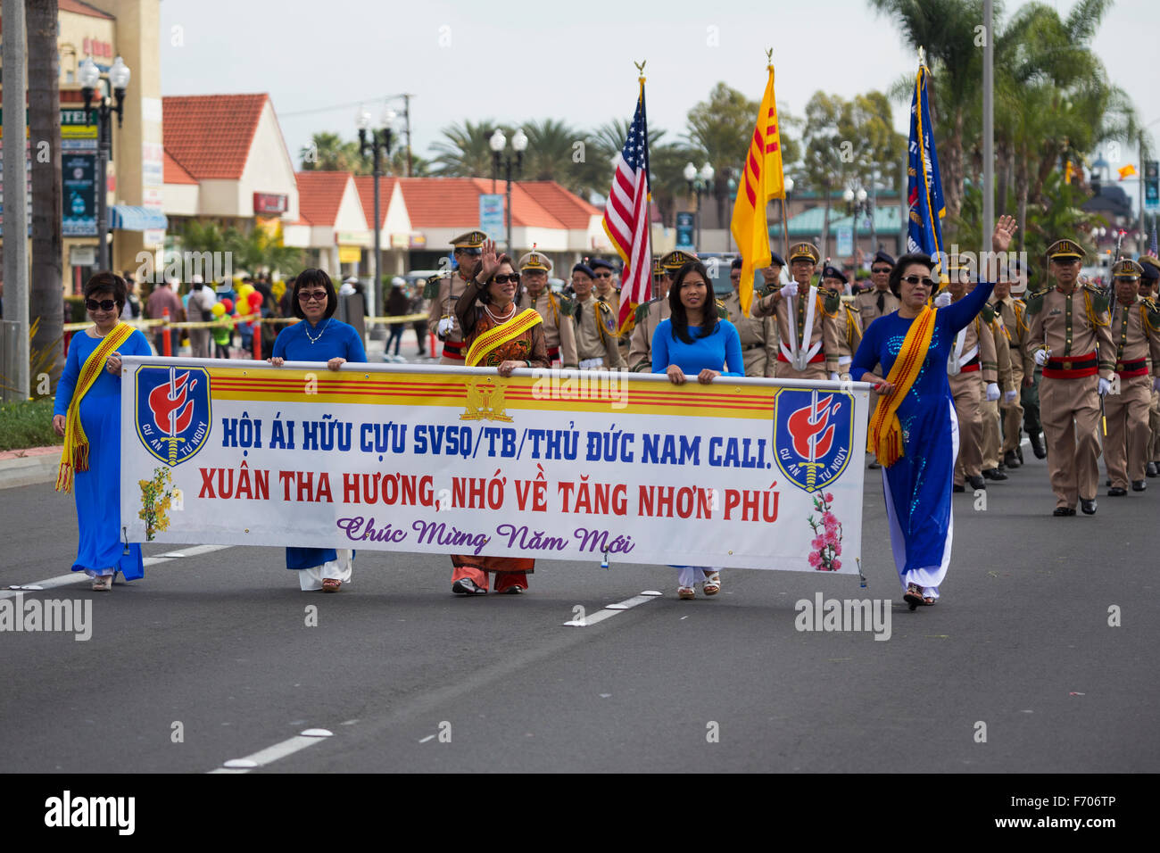 Orange County, City of Westminster, Southern California, USA, 21. Februar 2015, Little Saigon, Vitenamese-amerikanischen Gemeinschaft, TET Parade feiert Tet Lunar New Year Stockfoto
